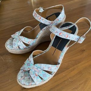 Dolce Vita tribal patterned espadrille wedges